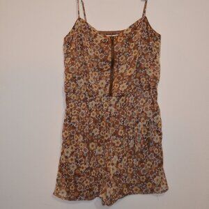 Forever 21 Global Netherlands Romper Polyester Lining Short shorts Brown-Tan S